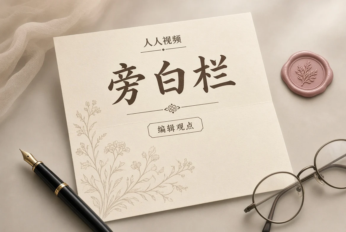 人人视频旁白栏编辑观点
